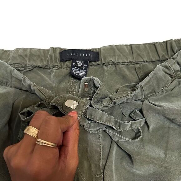 Sanctuary Anthropologie Green Cargo Style Casual Loose Pant - Picture 4 of 10